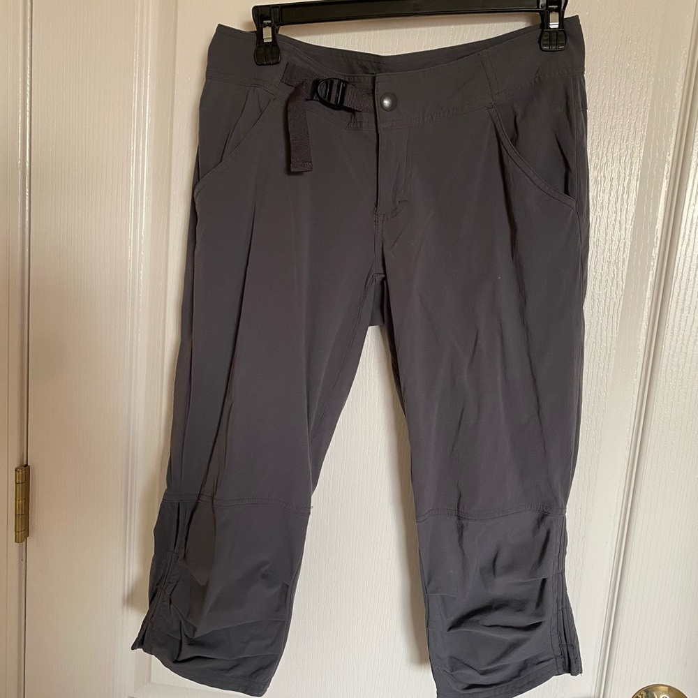 Prana Gray Cargo Capris 4
